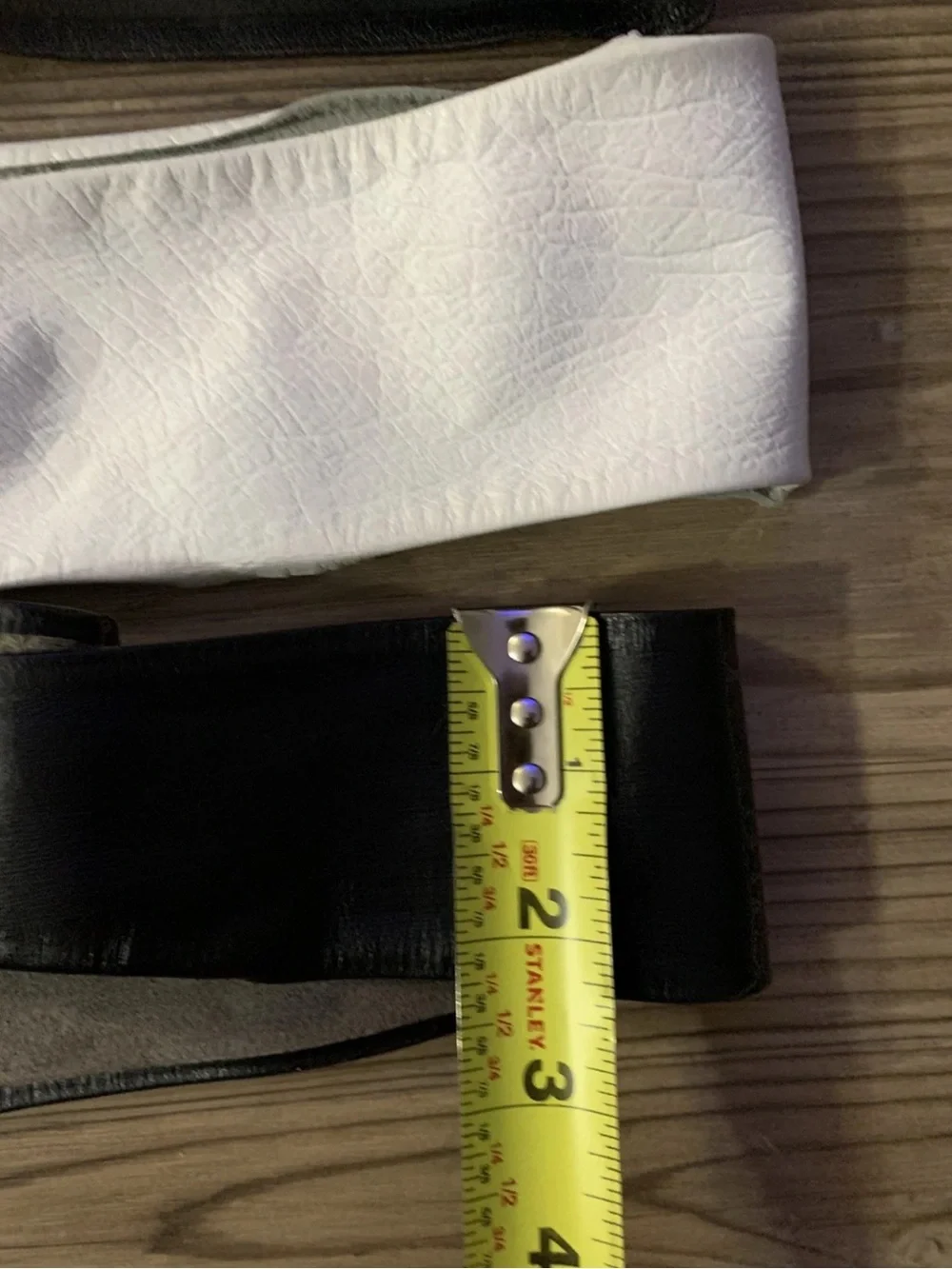 Vintage 80s Lot of 4: leather belts: white, red, black. Disco Mod Retro